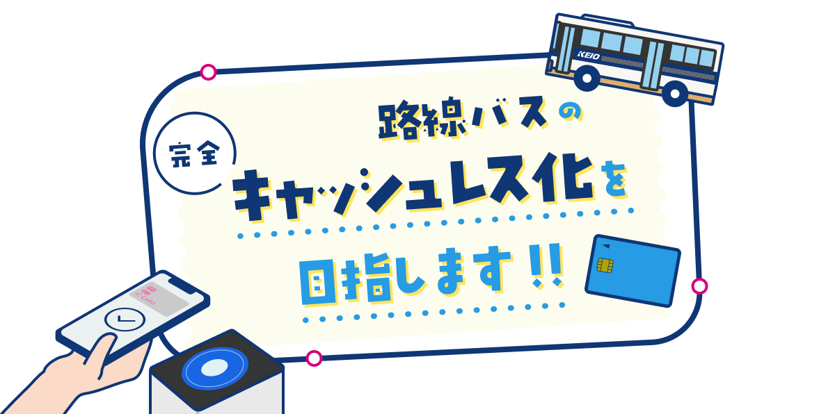 路線バスのキャッシュレス化を目指します！！